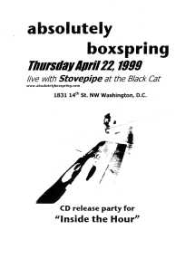 Poster for show.